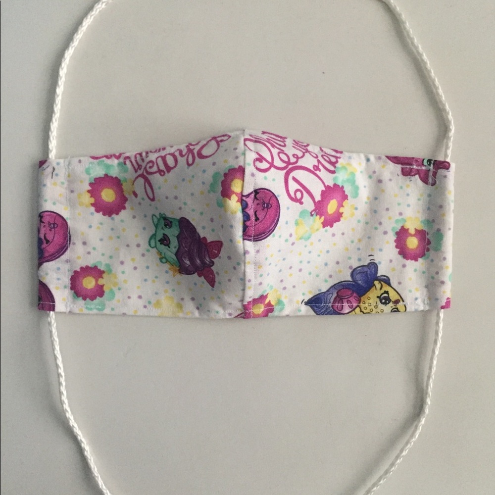 KIDS Handmade Face Mask w/nose wire/Filter Pocket